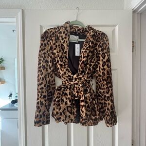 Velvet by Graham & Spencer Animal Print Jacket